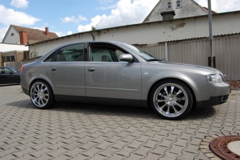 ATF-Tuning Audi A4: H&R 35 mm Tieferlegung, Vorderachse AT Custom 2 in 8,5x19" mit 235/35-19, Hinterachse AT Custom 2 in 9,5x19" mit 235/35-19, S6 Tagfahrlicht