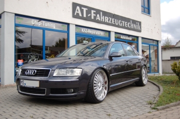 ATF-Tuning Audi A8: Tieferlegung, ATF-Auspuffanlage, 10,0x22" mit 255/30-22