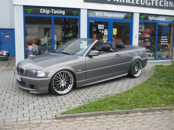 ATF-Tuning: Gewindefahrwerk, Dotz Mugello 8,5x19" mit 215/35-19 und 9,5x19" mit 245/35-19