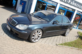 ATF-Tuning S-Klasse: Hauseigene Tieferlegung, 19" Lorinser vollverchromt